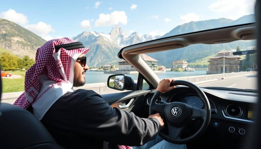 سائق عربي في انترلاكن